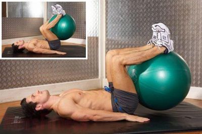 Brzuch - ćwiczenia z piłką fitball