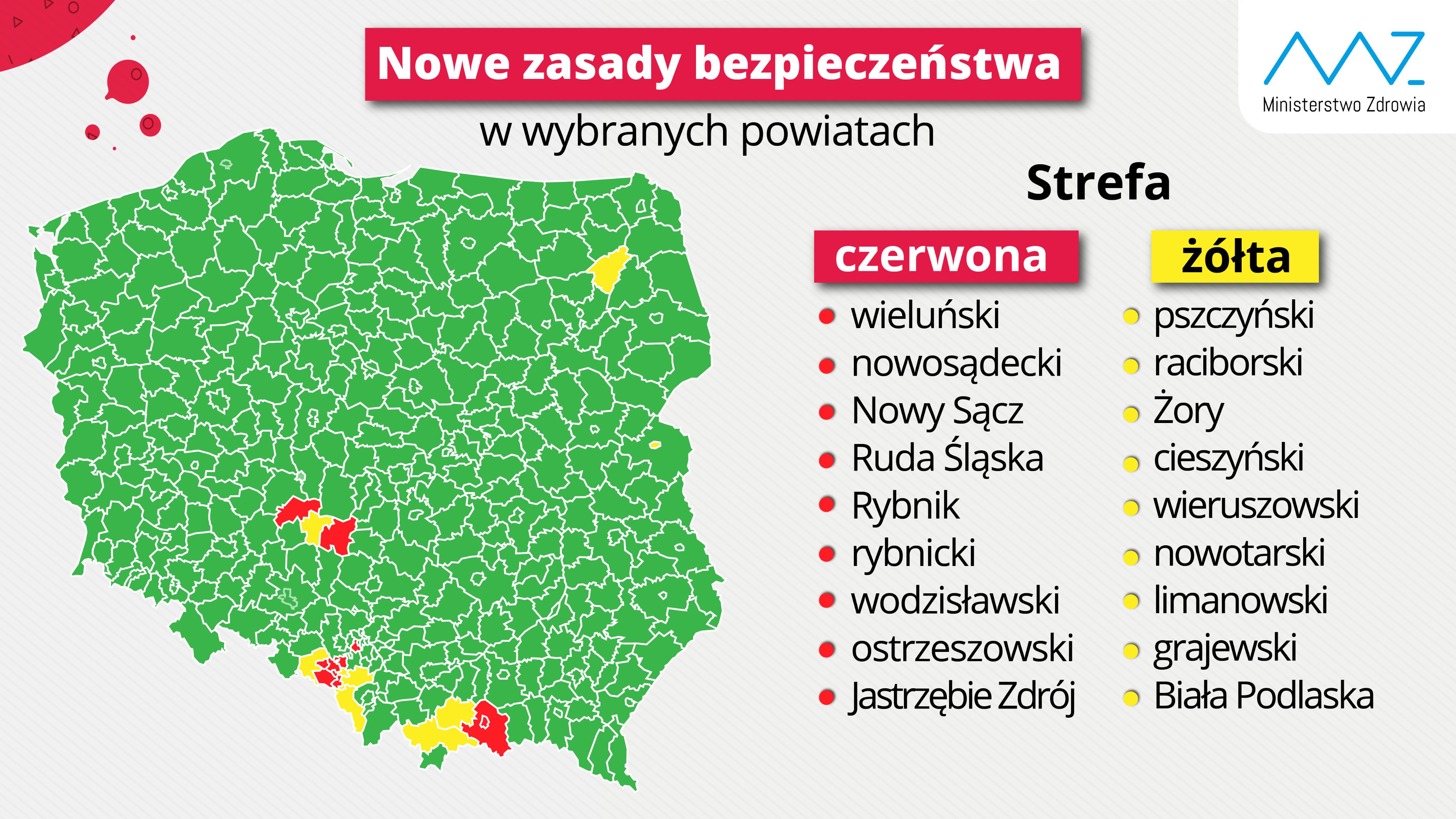 Mapa powiatów