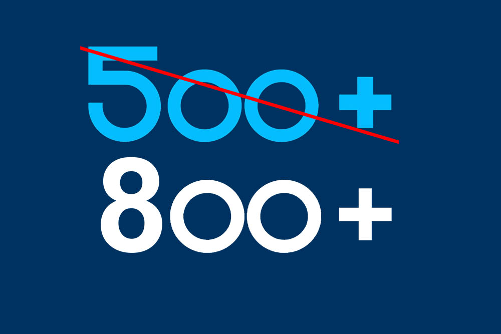 800+