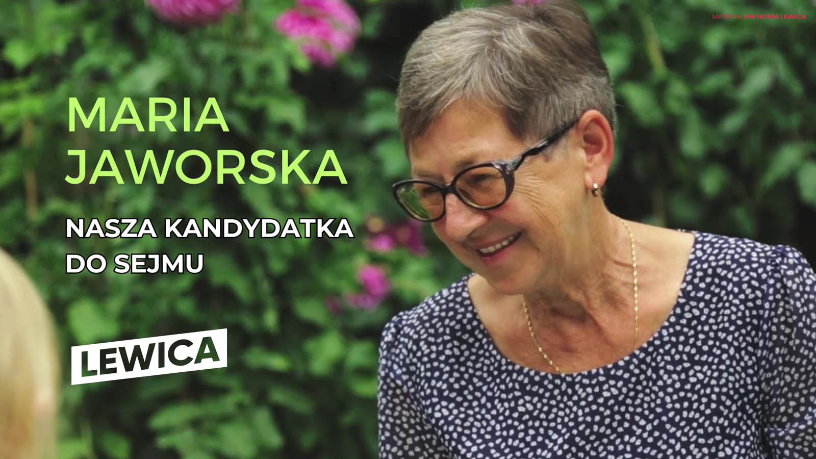 Maria Jaworska - kandydatka słubickiej lewicy do Sejmu RP