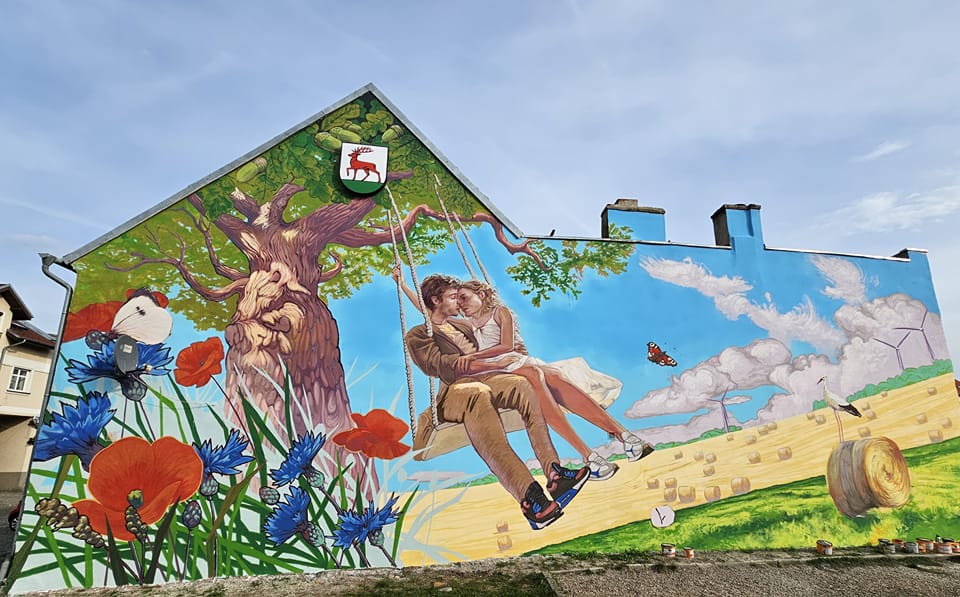 W Rzepinie powstał pierwszy mural