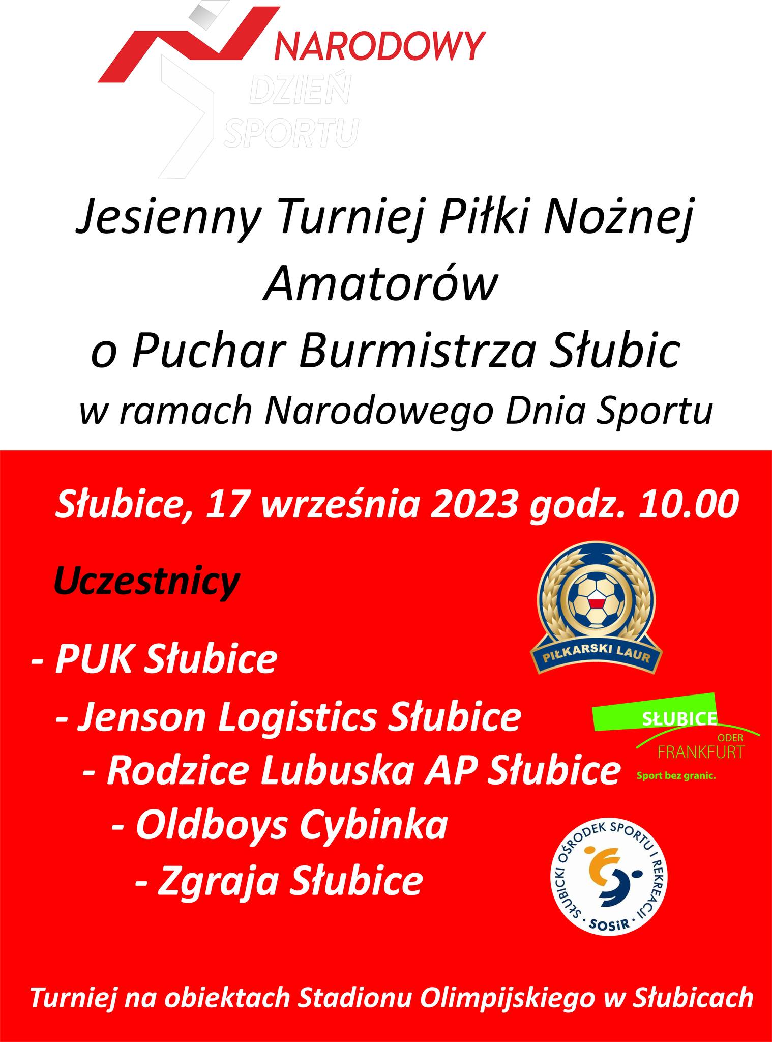 Jesienny Turniej Piłki Nożnej Amatorów o Puchar Burmistrza Słubic