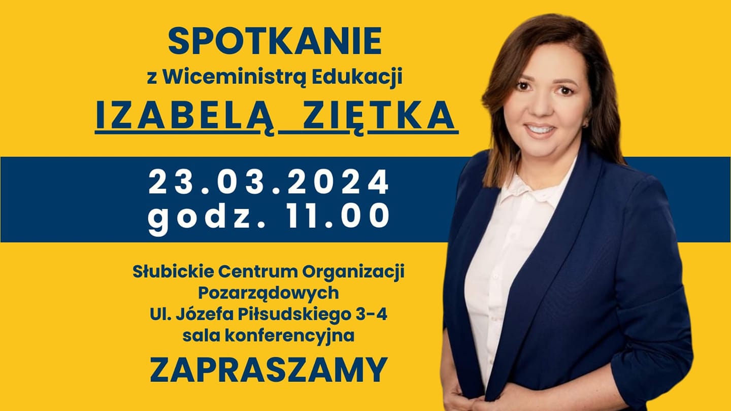 Spotkanie w Słubicach z wiceminister edukacji Izabelą Ziętką