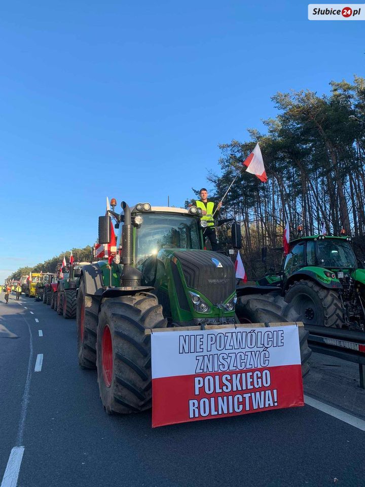 Protest rolników w Świecku