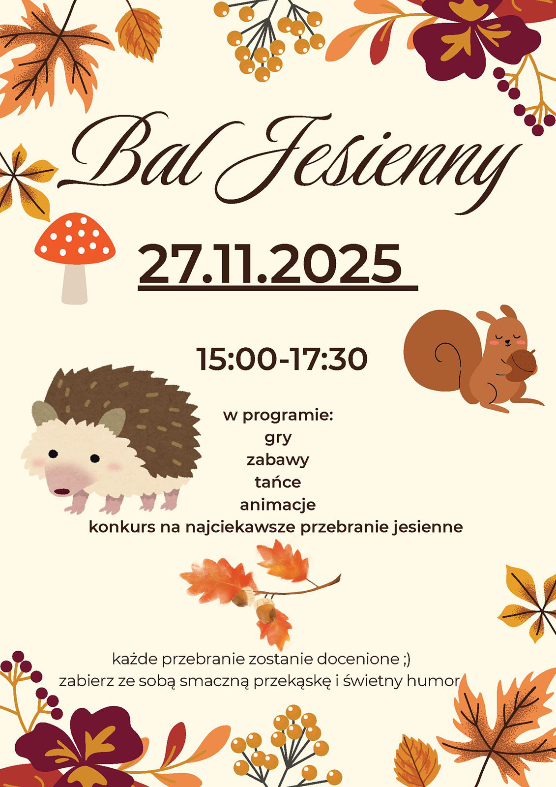 W Państwowej Szkole Muzycznej w Słubicach odbędzie się Bal Jesienny