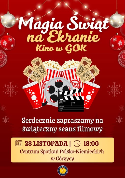 Górzyca zaprasza na seans filmowy „Magia Świąt na ekranie”