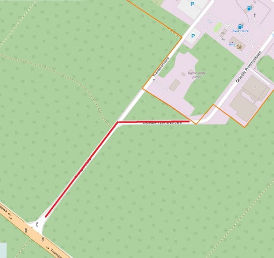 mapka naprawa Drogi strefa