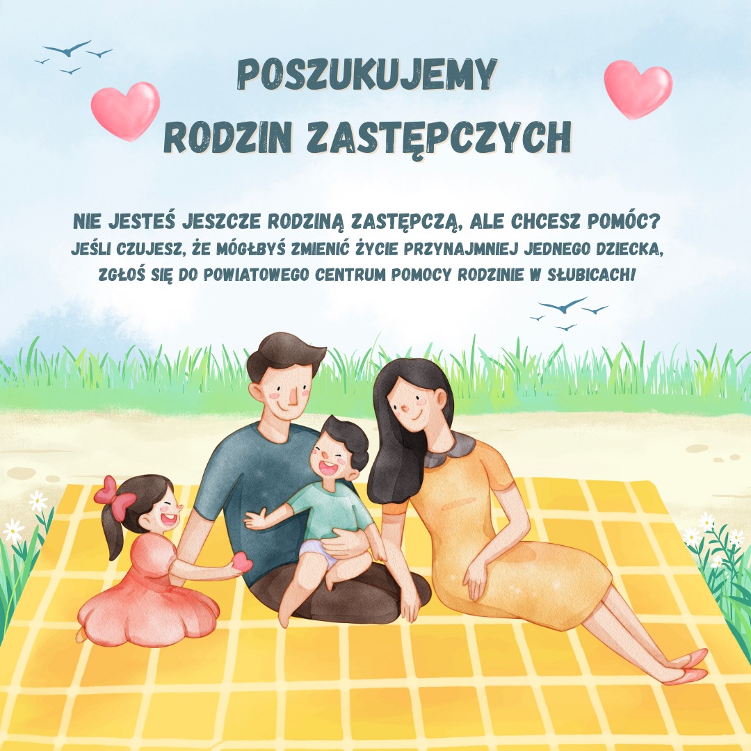 Powiatowe Centrum Pomocy Rodzinie w Słubicach szuka rodzin zastępczych. 