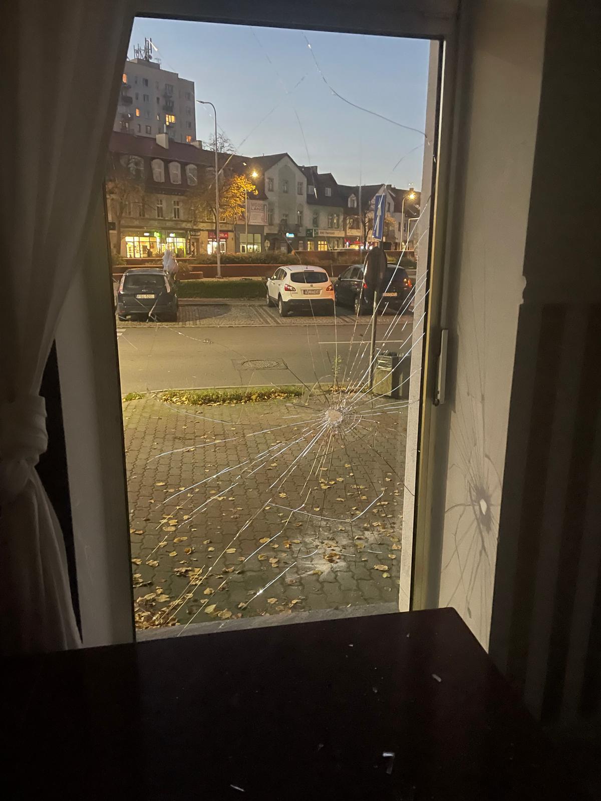 W restauracji Odra wybito szyby