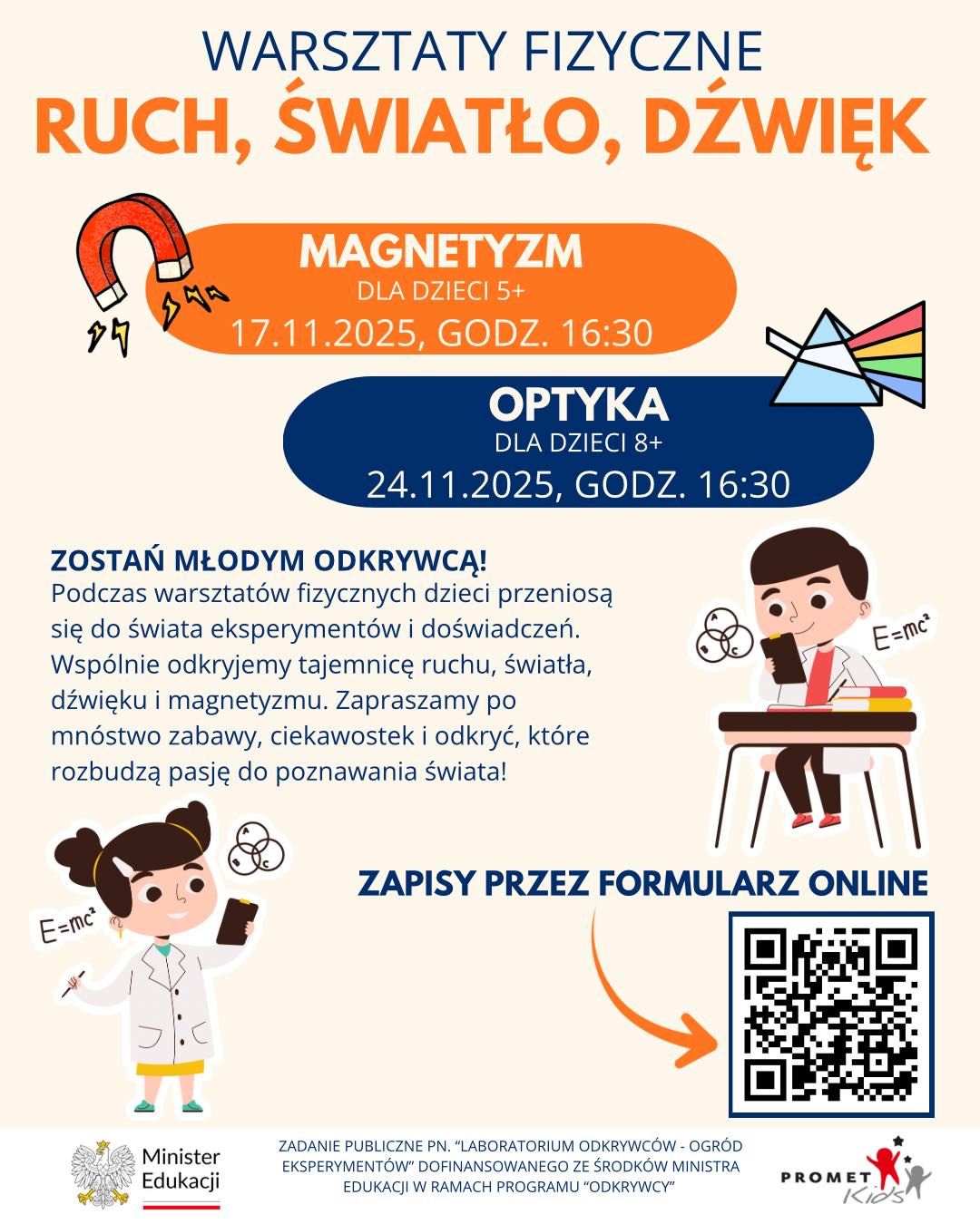 Fundacja Promet Kids zaprasza na warsztaty fizyczne