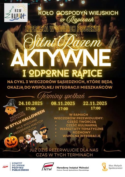 „Wieczory sąsiedzkie” w Rąpicach. KGW zaprasza na cykl spotkań integracyjnych