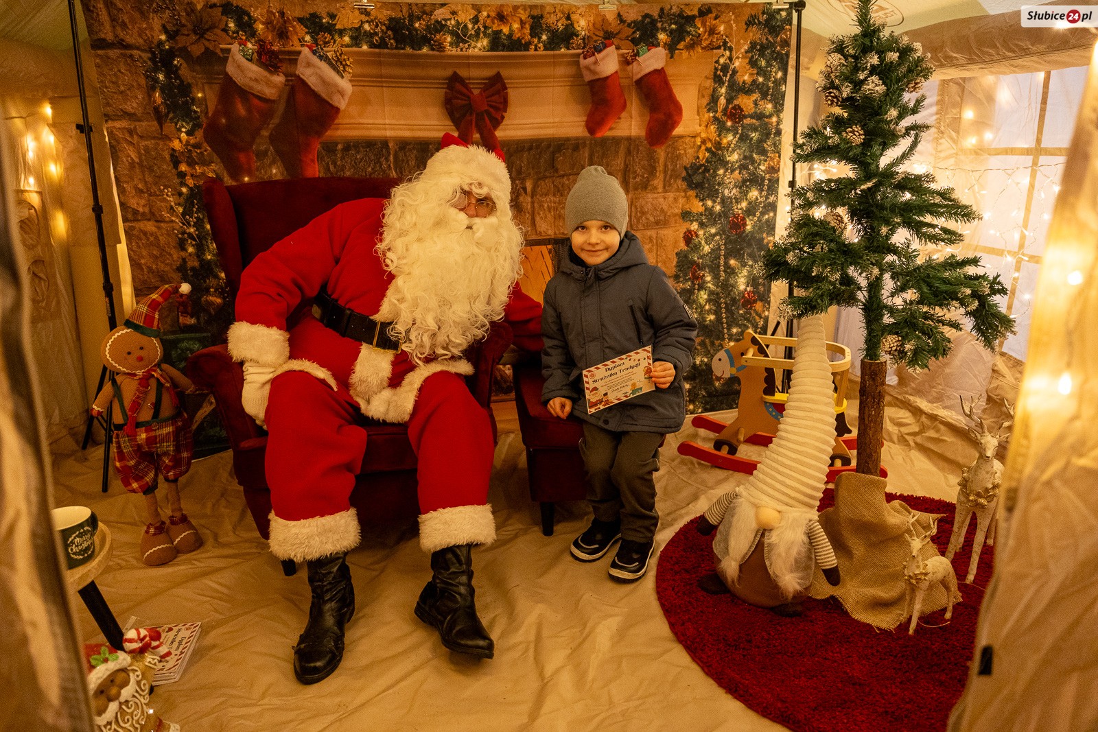 Zwieńczeniem gry było spotkanie ze św. Mikołajem