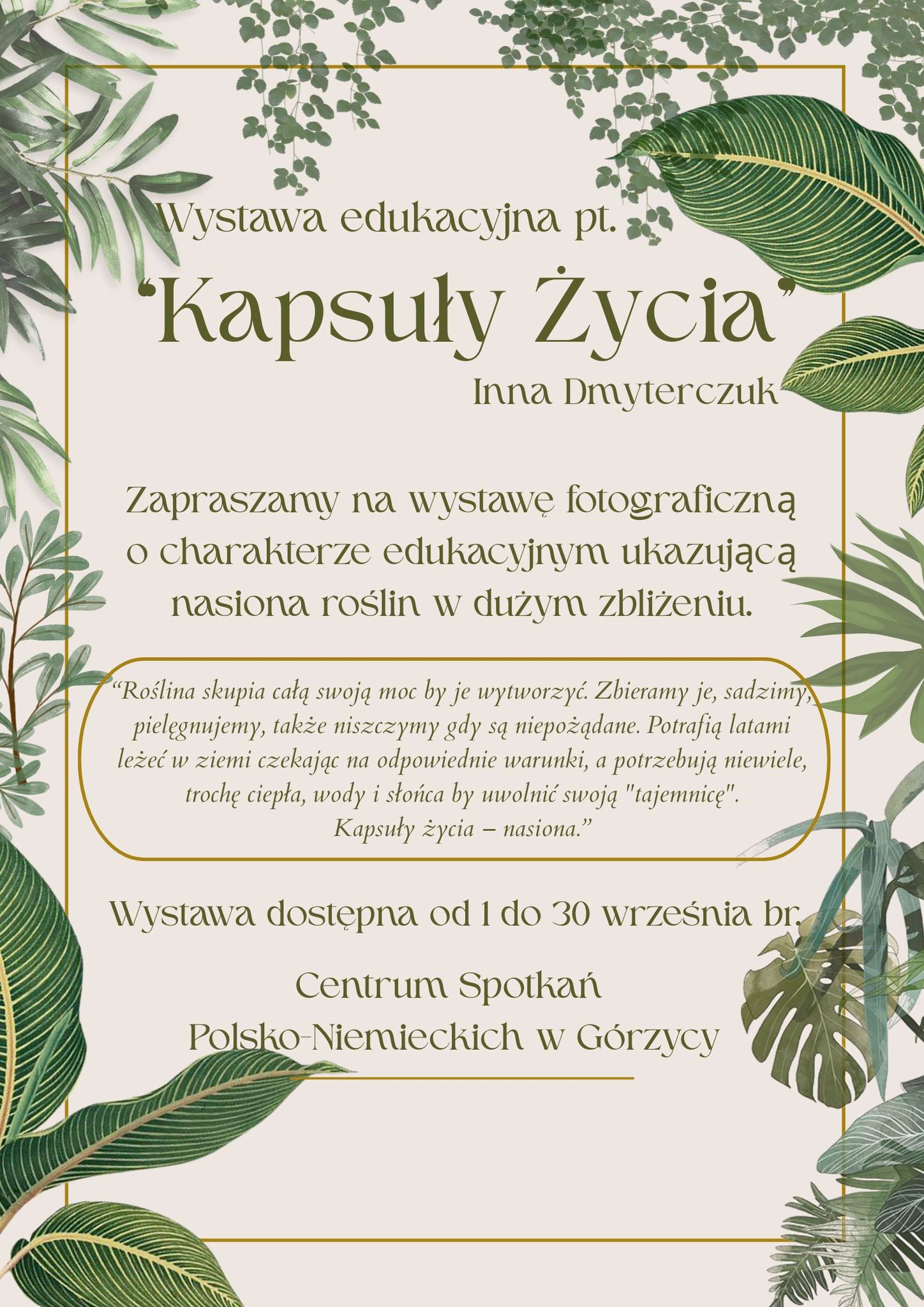 „Kapsuły Życia” – edukacyjna wystawa fotograficzna w Górzycy