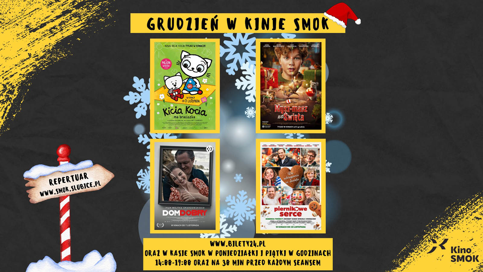 Repertuar w kinie SMOK na grudzień 2025