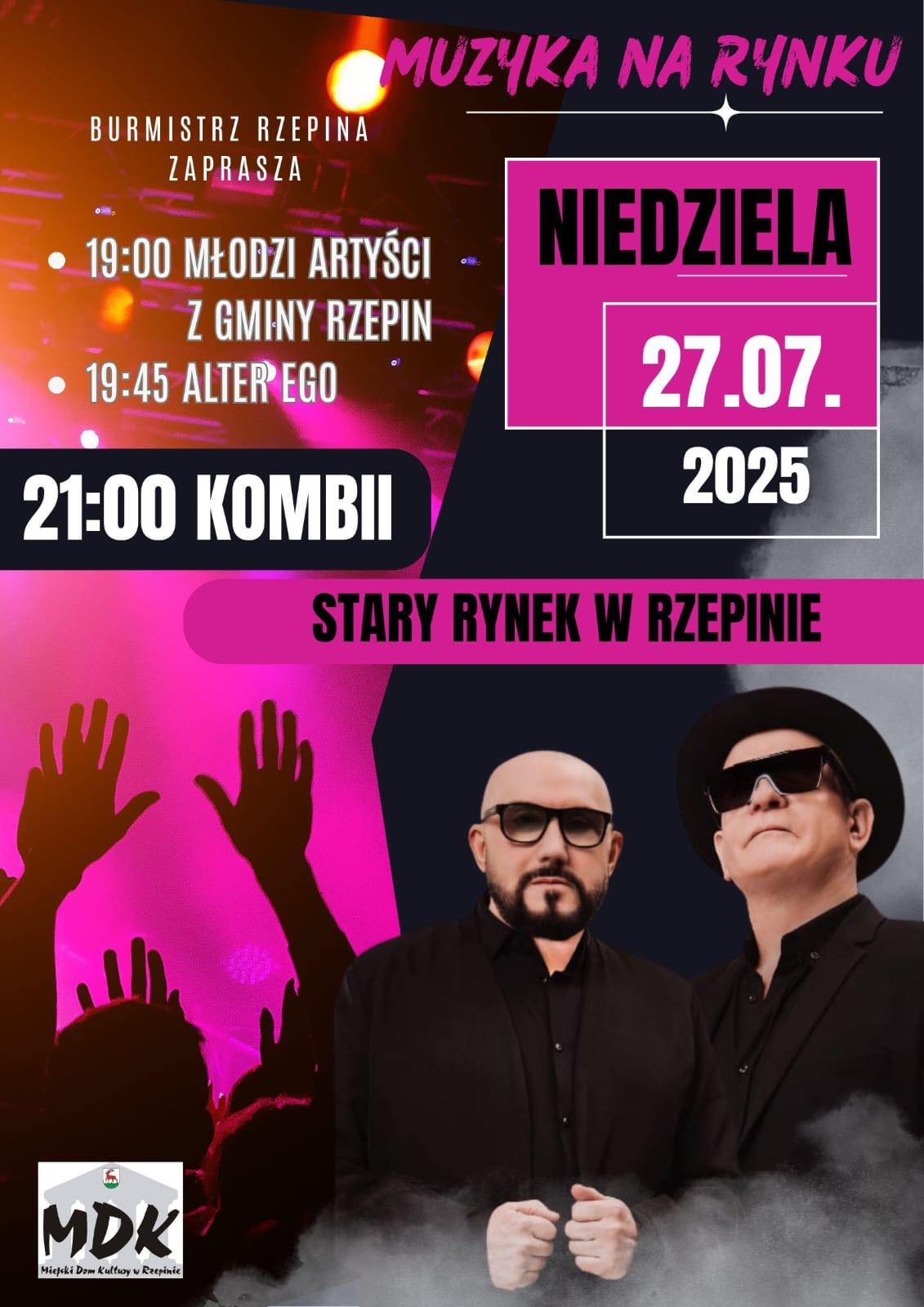 „Muzyka na Rynku” w Rzepinie. Zagra Kombii