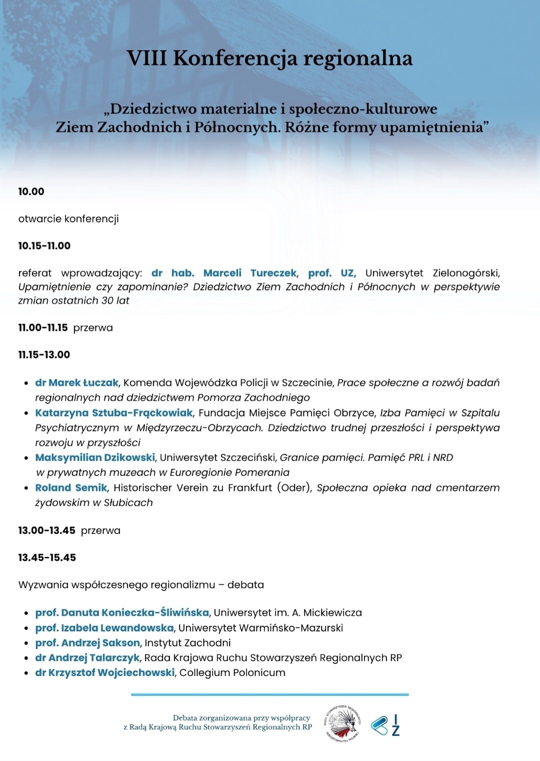konferencja regionalna poznan program