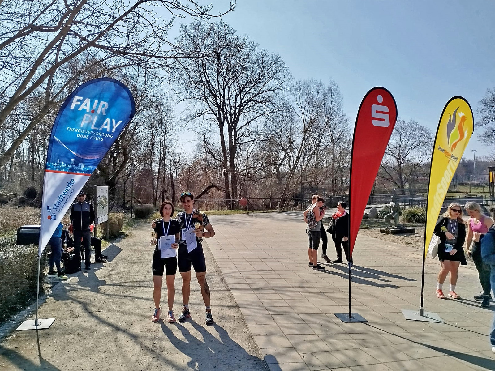 Bieg wygrali Ion Stoianov i Mariola Polechajlo
