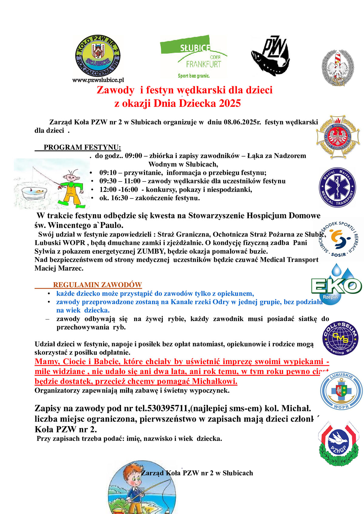 wedkarski festyn dzieci