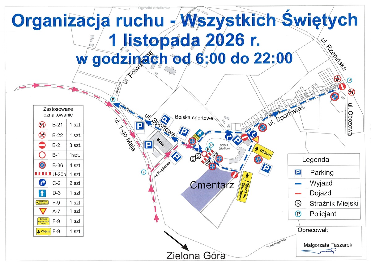 organizacja ruchu wszystkich swietych