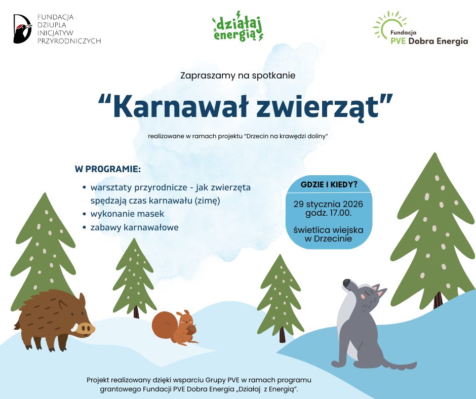 W Drzecinie odbędzie się Karnawał zwierząt