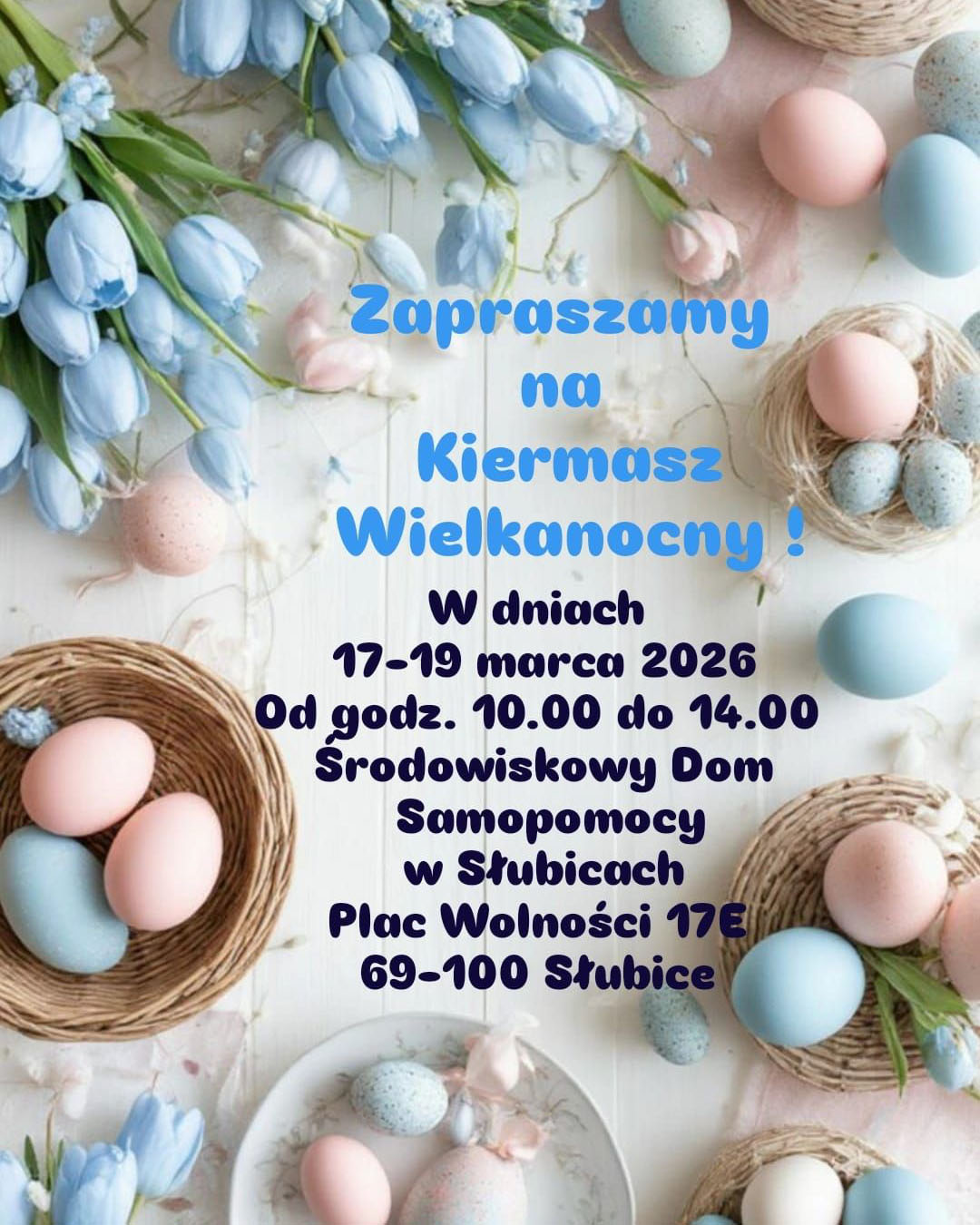 ŚDS zaprasza na kiermasz wielkanocny