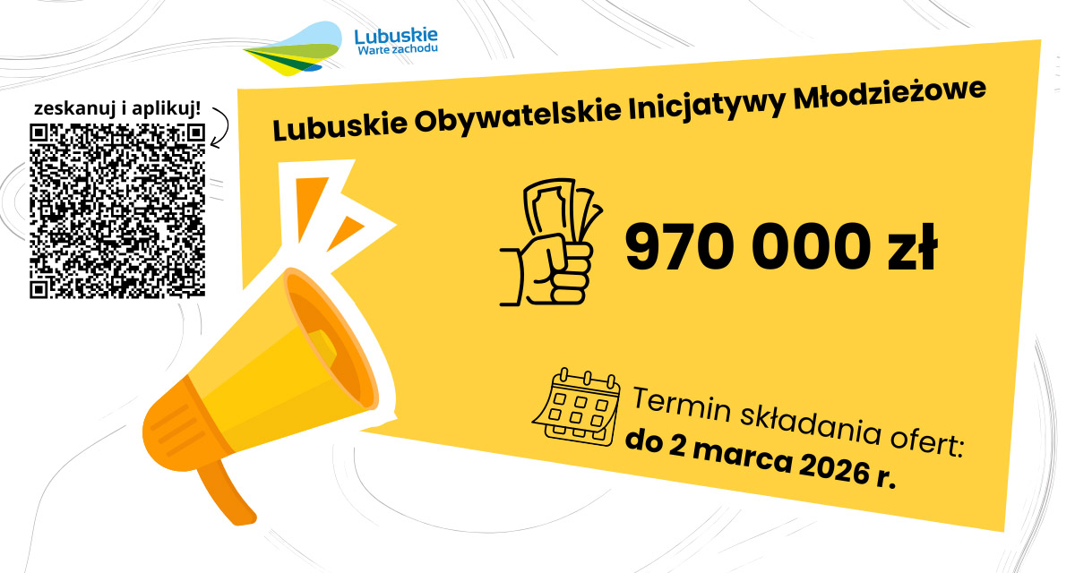 Trwa nabór wniosków do Lubuskich Obywatelskich Inicjatyw Młodzieżowych