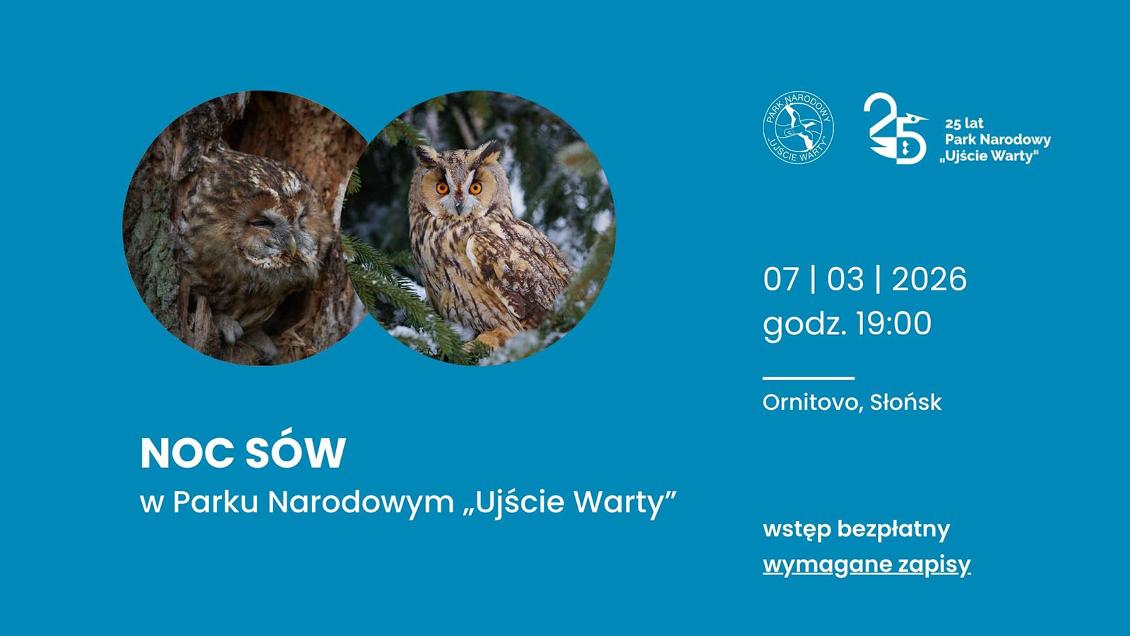 „Noc Sów” w Parku Narodowym „Ujście Warty”