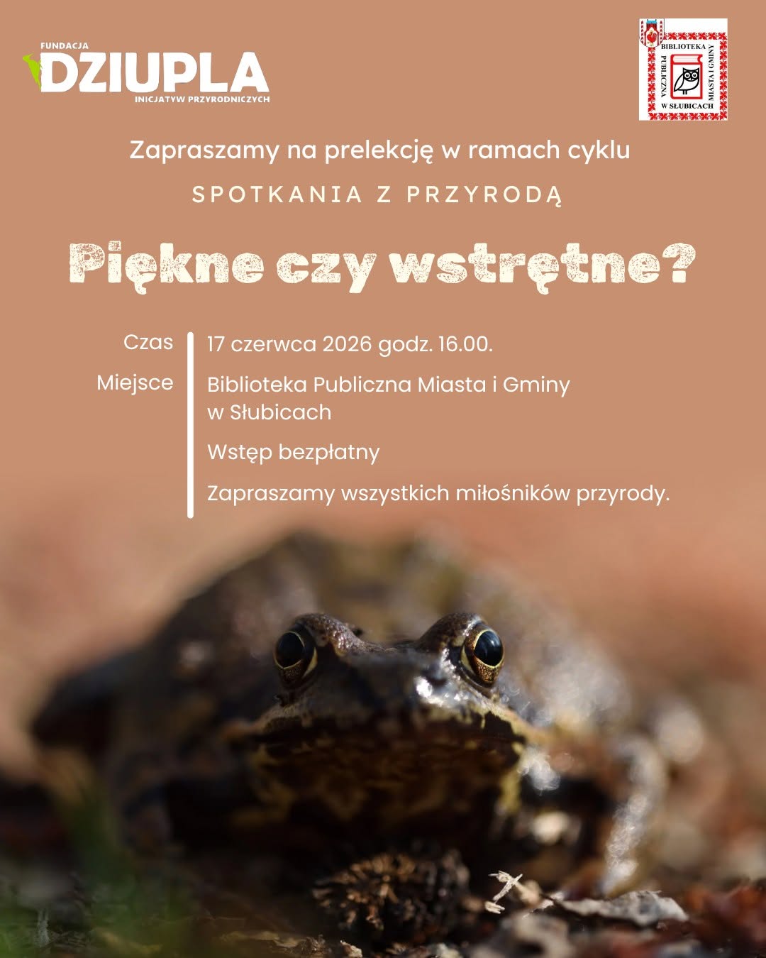 Fundacja Dziupla Inicjatyw Przyrodniczych zaprasza na ostatnie spotkanie w bibliotece