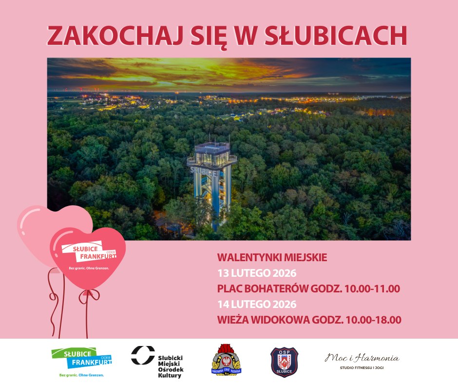 Gmina Słubice organizuje walentynki miejskie