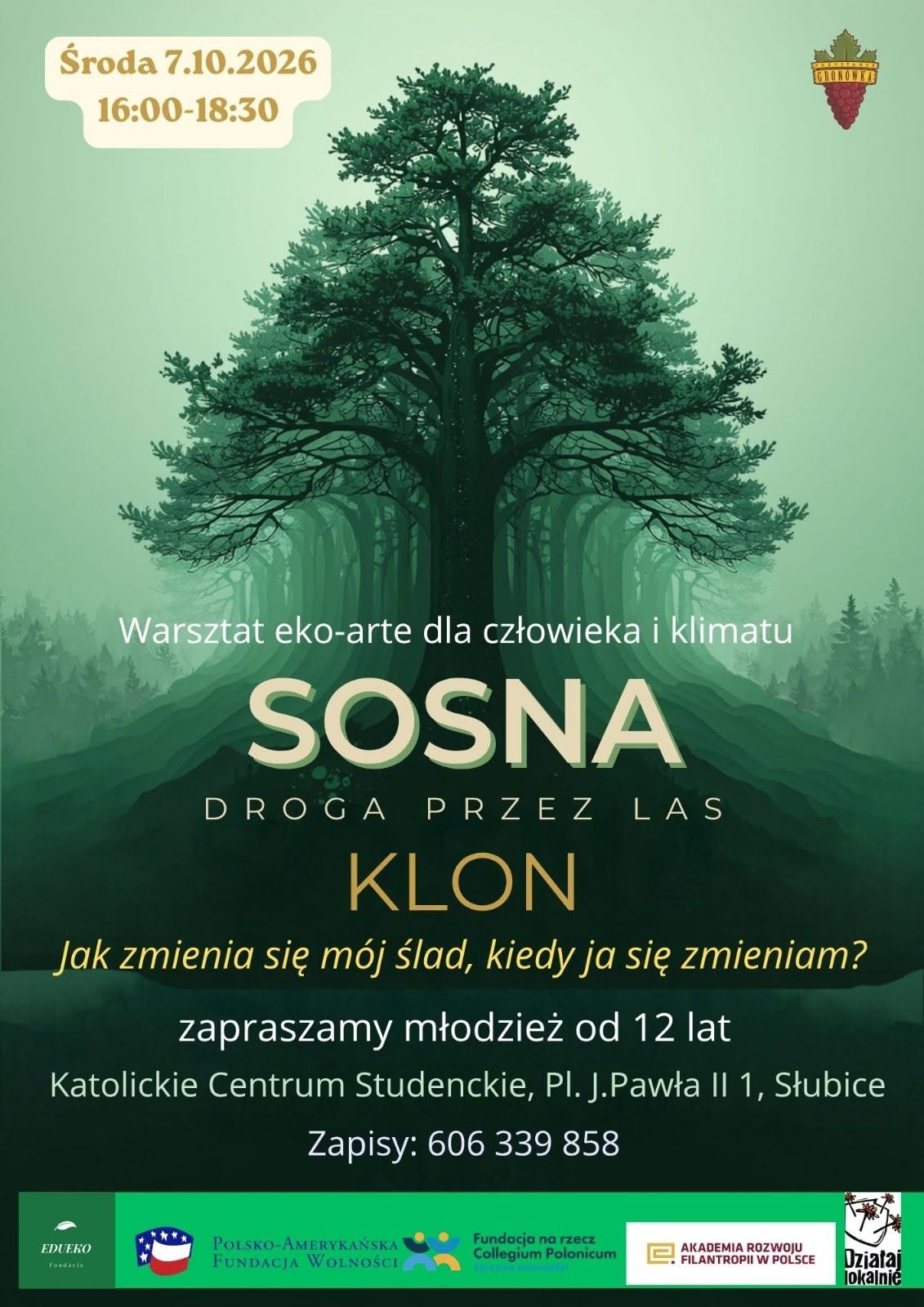 Ekologia, sztuka i rozwój osobisty dla młodzieży. Pierwsze warsztaty już 7 października