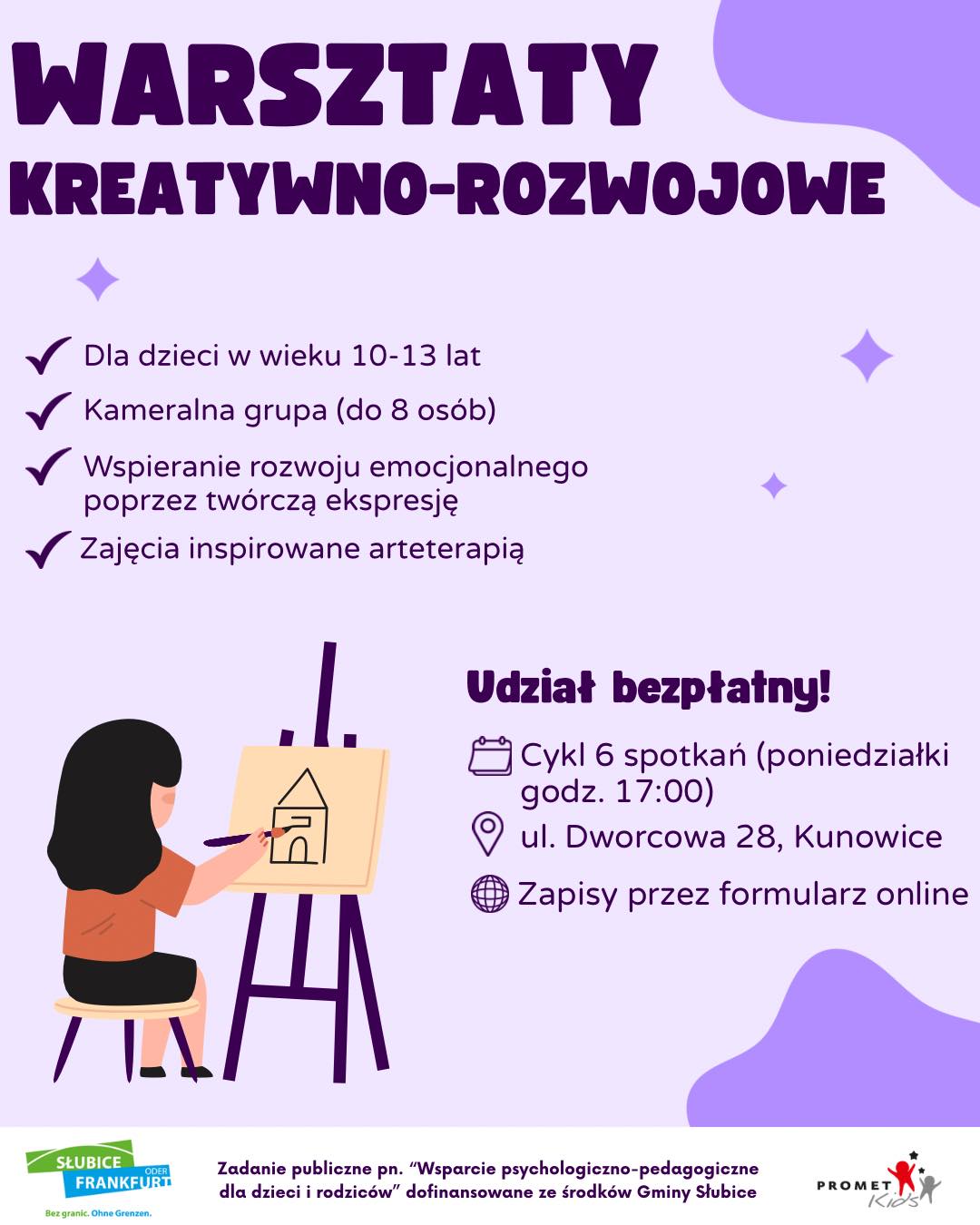 Fundacja Promet Kids zaprasza dzieci na bezpłatne warsztaty w Kunowicach