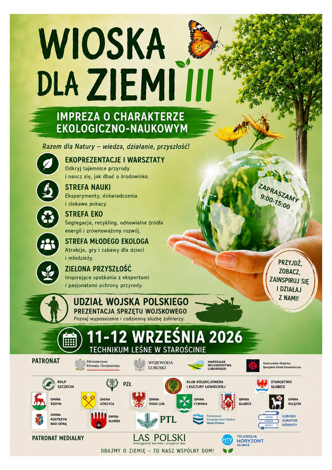 Wioska dla Ziemi po raz trzeci w Starościnie. Ekologia, nauka, regionalne smaki i pokazy wojska