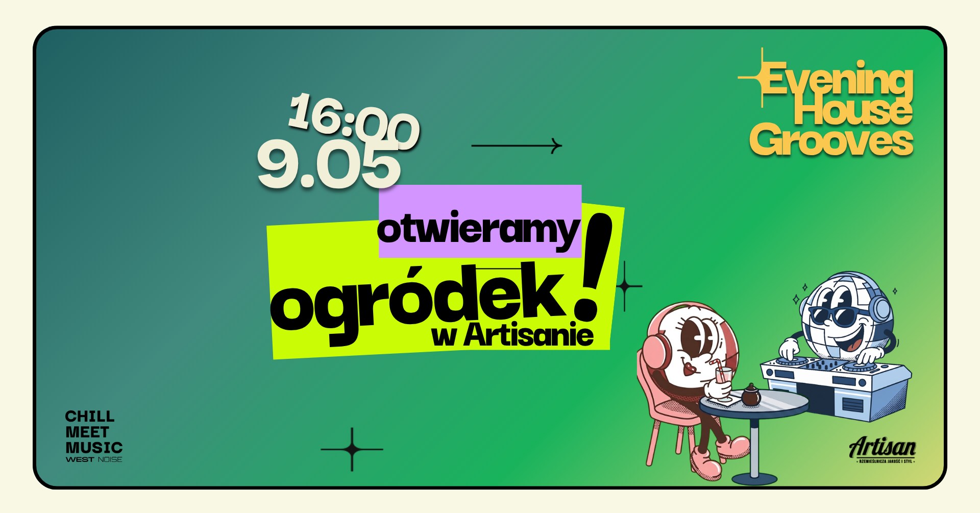 Otwarcie ogródka w Artisanie