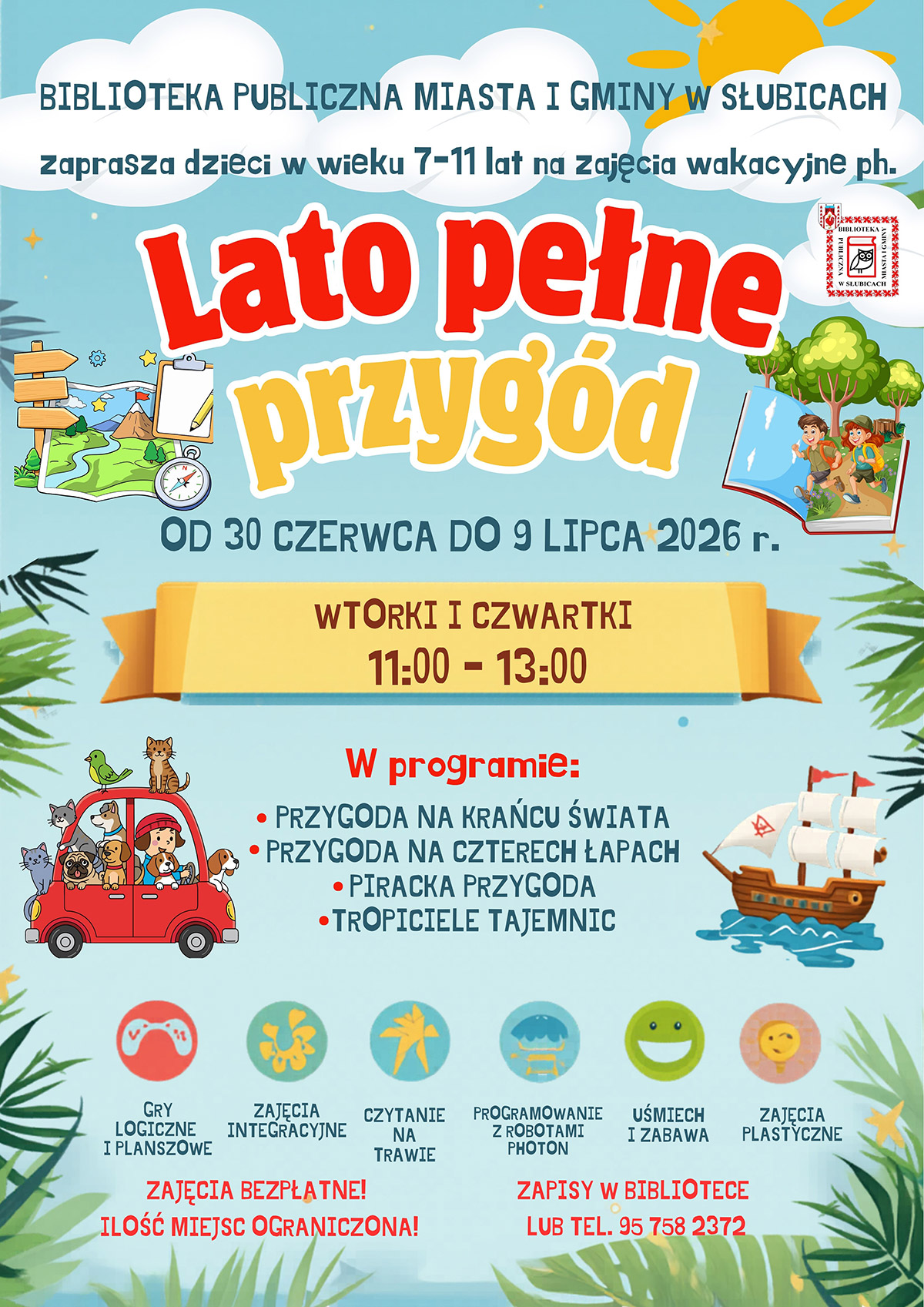Wakacje w słubickiej bibliotece