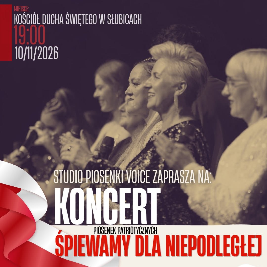„Śpiewamy dla Niepodległej”. Koncert patriotyczny Studia Piosenki VOICE w Słubicach