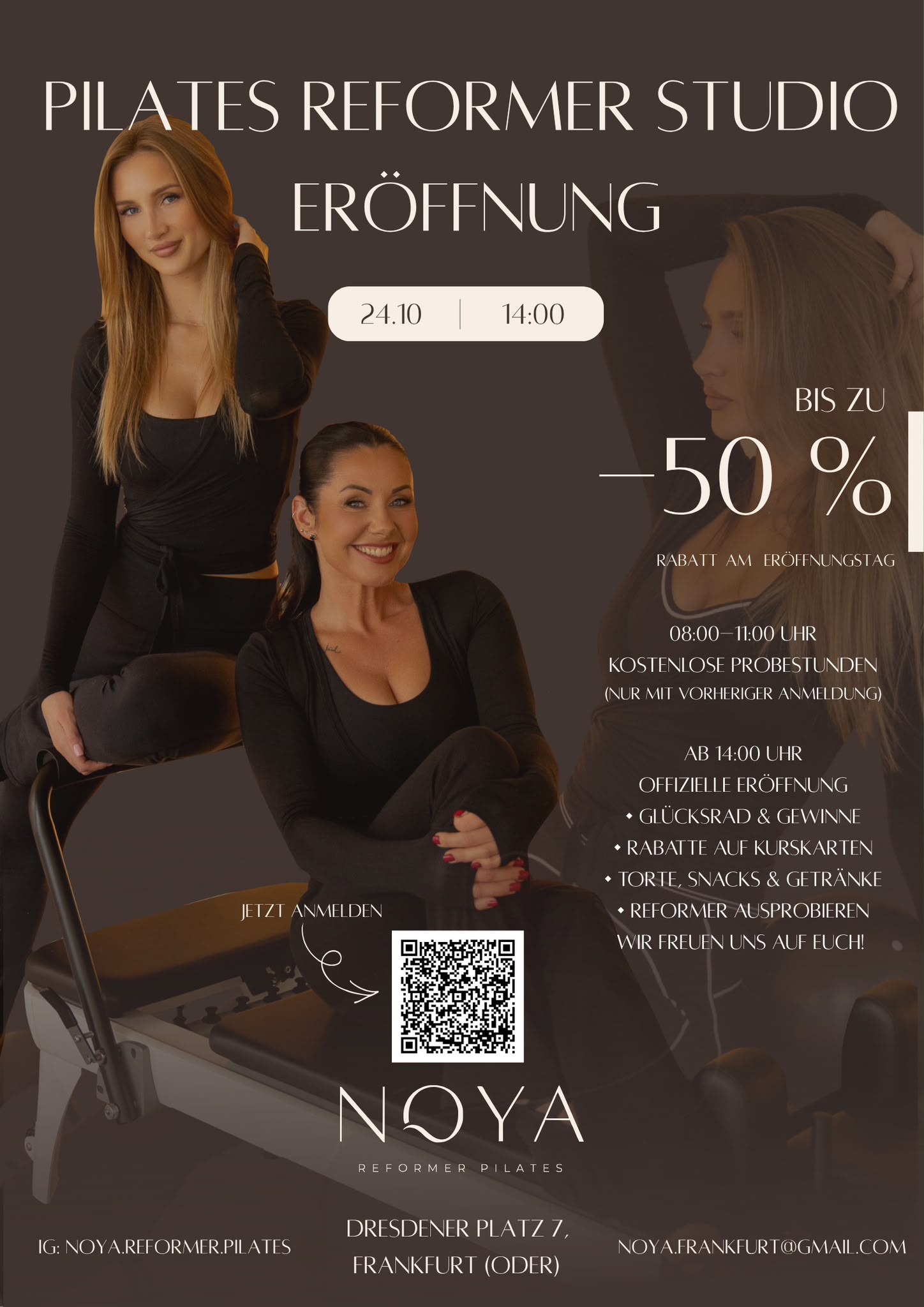 Nowe studio NOYA Reformer Pilates we Frankfurcie nad Odrą