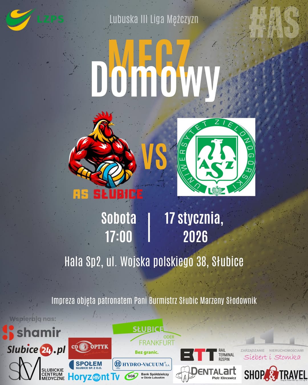 as slubice azs zg plakat