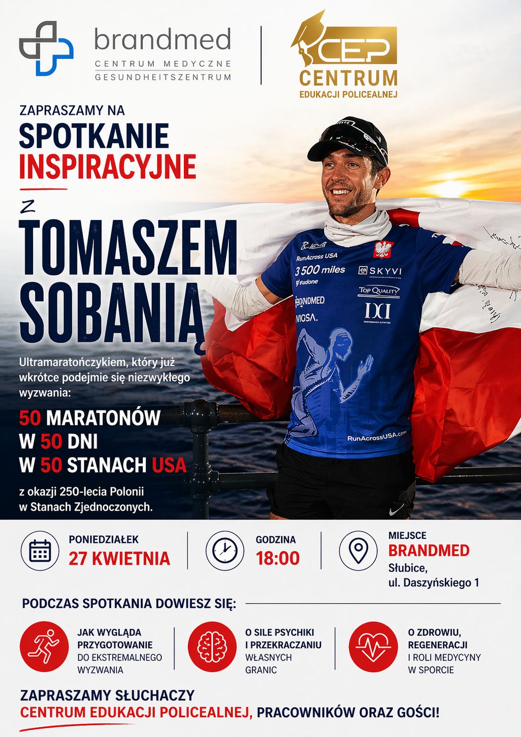 Ultramaratończyk Tomasz Sobania ponownie w Słubicach