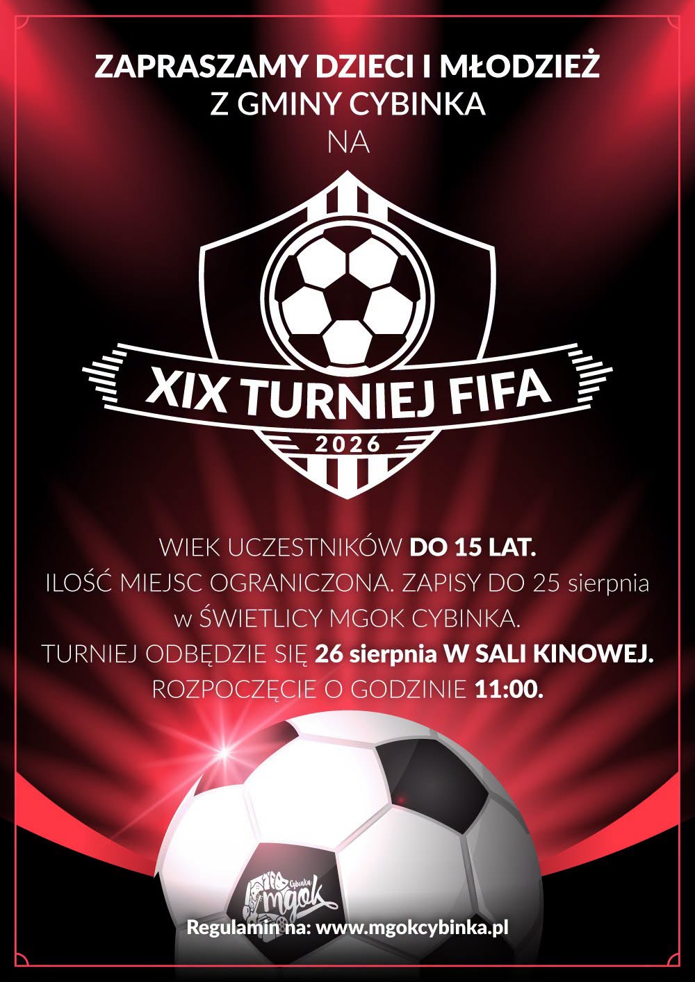 XIX Turniej FIFA w Cybince. Młodzi gracze zmierzą się na dużym ekranie