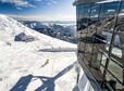 DEMANOVSKA DOLINA, SLOVAKIA -JDECEMBER 2, 2017: Top station of ropeways in resort Jasna in Low Tatras mountains